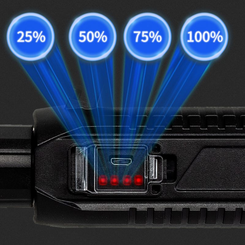 A08 Long Shoot Snažan Osl Reflektor S 18650 Li-ion Baterijom Usb Punjiva\uff06power Display Led Ručna Svjetiljka Kućni Alati