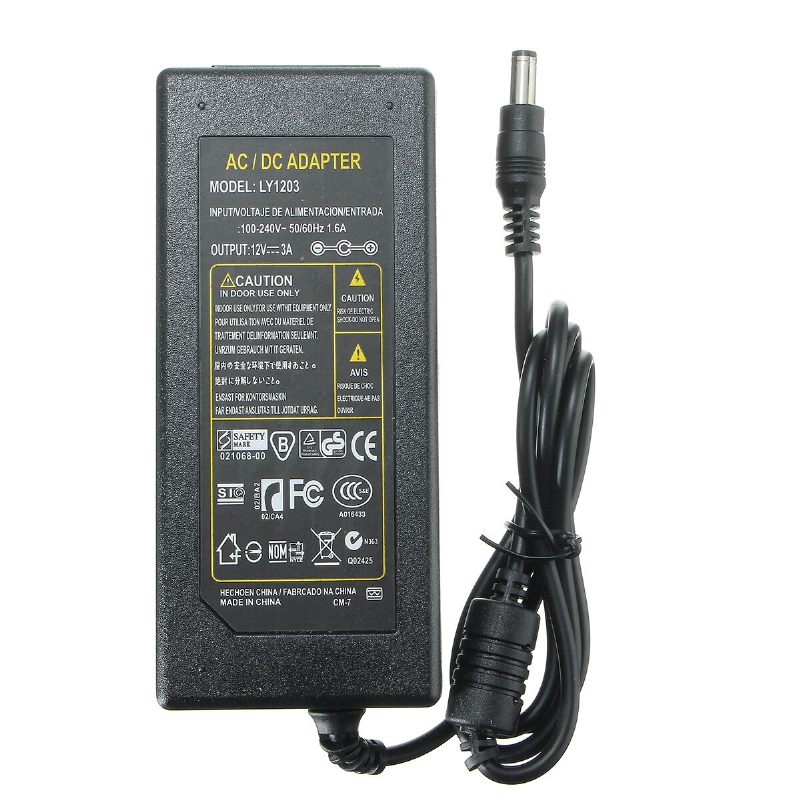 Ac 100-240v Na Dc 12v 3a 36w Adapter Za Napajanje Za Led Traku