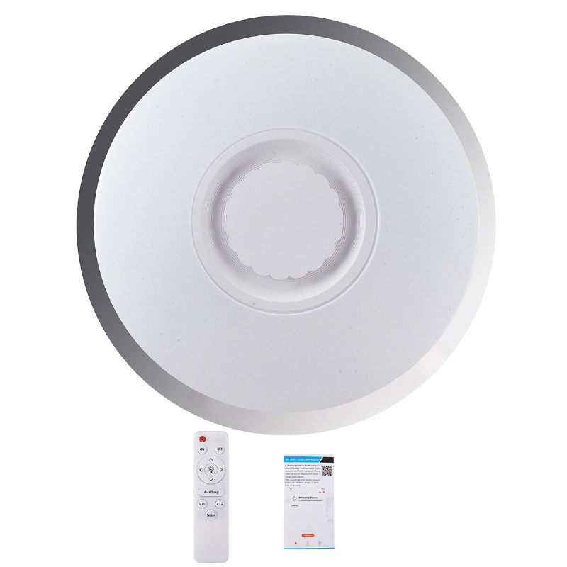 Ac220v/110-240v 38cm Led Rgb Glazbena Stropna Svjetiljka Bluetooth App+daljinski Upravljač Kuhinja Spavaća Soba Kupaonica