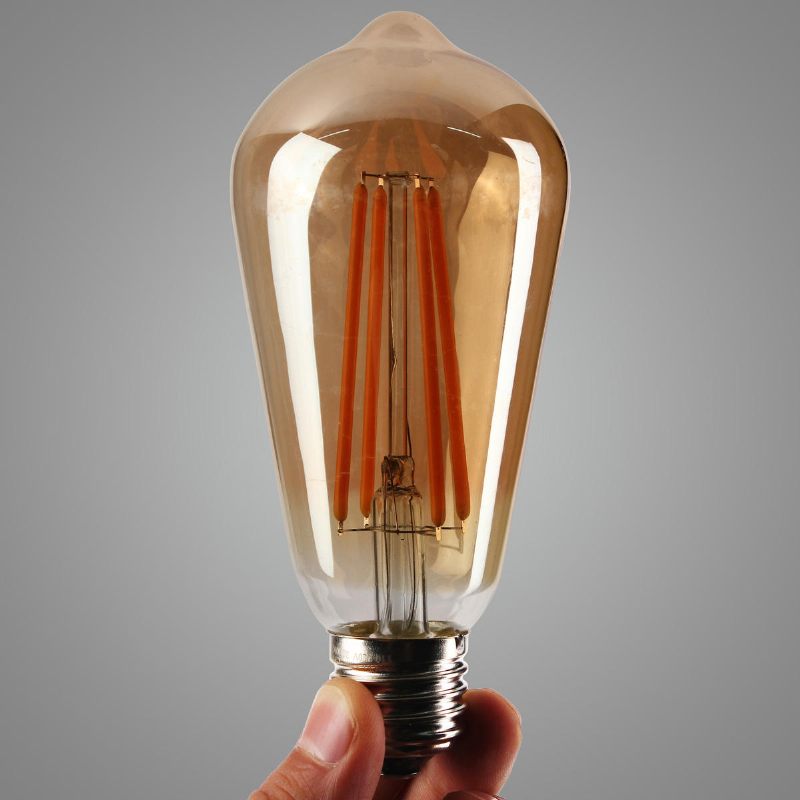 Ac85-265v E27 St64 4w Topla Bijela Retro Starinska Cob Edison Led Žarulja Za Kućni Dnevni Boravak