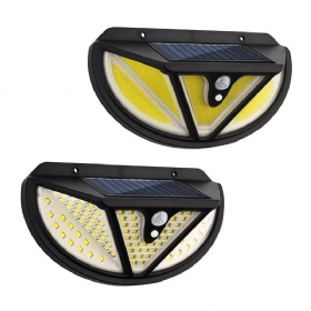 Arilux 118smd/ 117cob Led Solarno Svjetlo Ljudsko Tijelo Indukcijski Senzor Pokreta Zidno Vanjsko Vodootporno Ip65