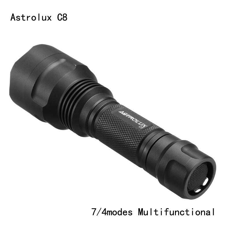 Astrolux C8 Xp-l Hi 1300 Lumena 7/4 Moda A6 Vozačka Taktička Edc Led Svjetiljka 18650