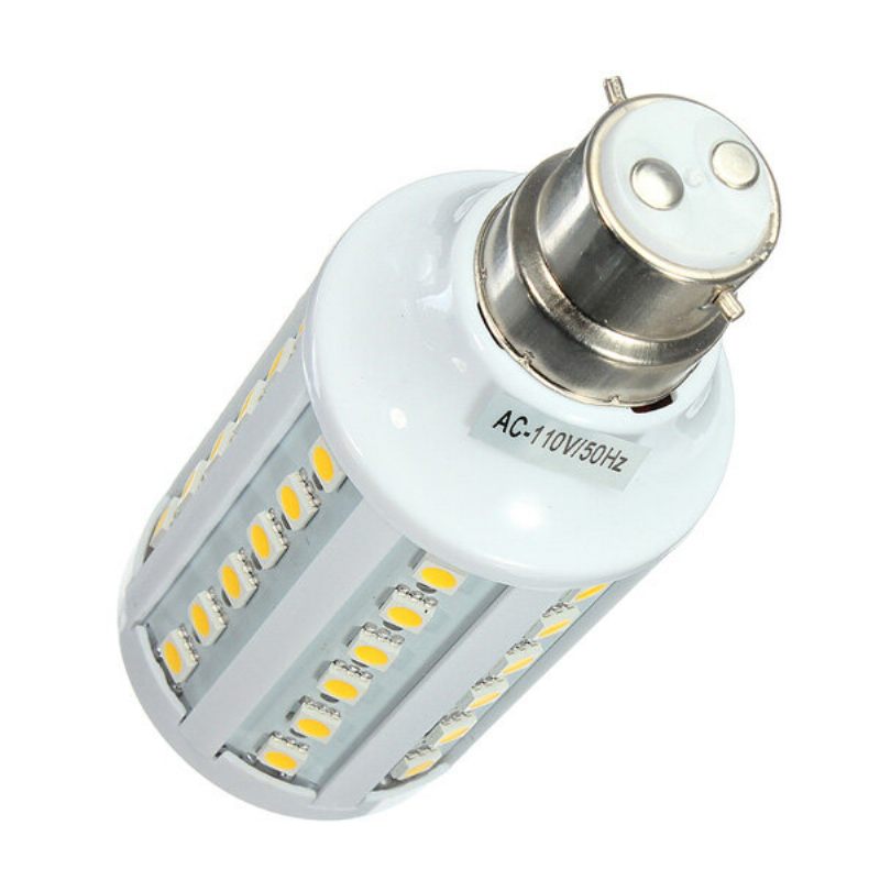 B22 10w Smd 5050 Bijela/topla Bijela 60 Led Kukuruzna Žarulja Ac 110v