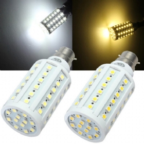 B22 10w Smd 5050 Bijela/topla Bijela 60 Led Kukuruzna Žarulja Ac 110v