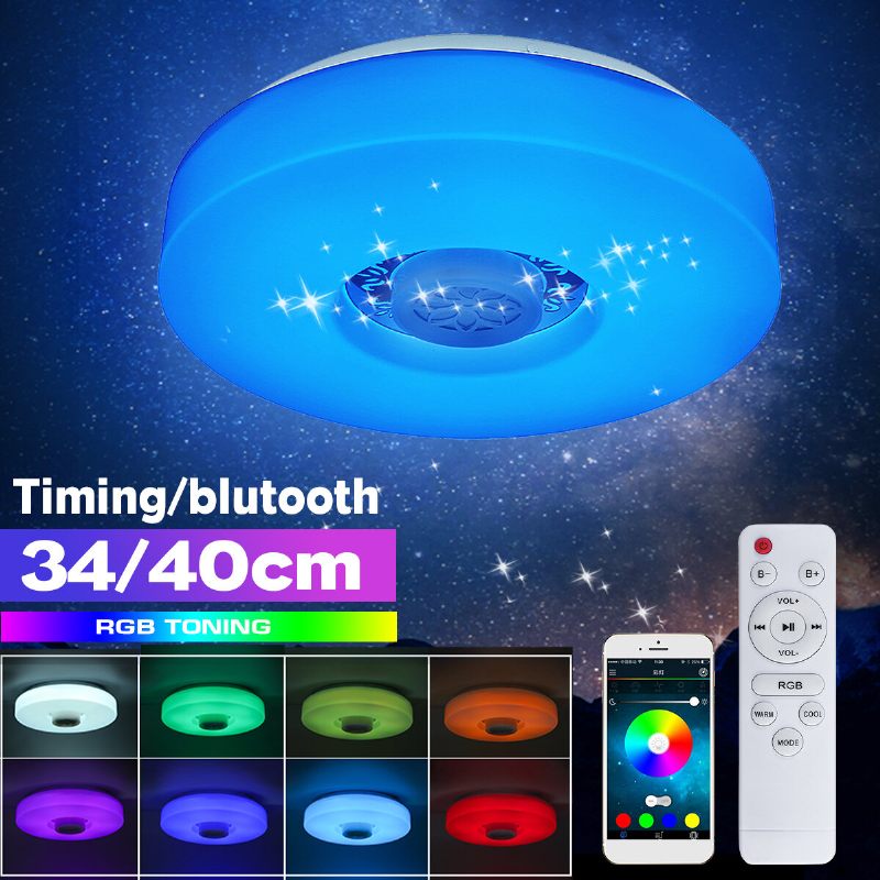 Bluetooth Led Stropno Svjetlo Rgb 3d Surround Zvuk Glazbena Svjetiljka S Prigušivanjem App Daljinski Upravljač