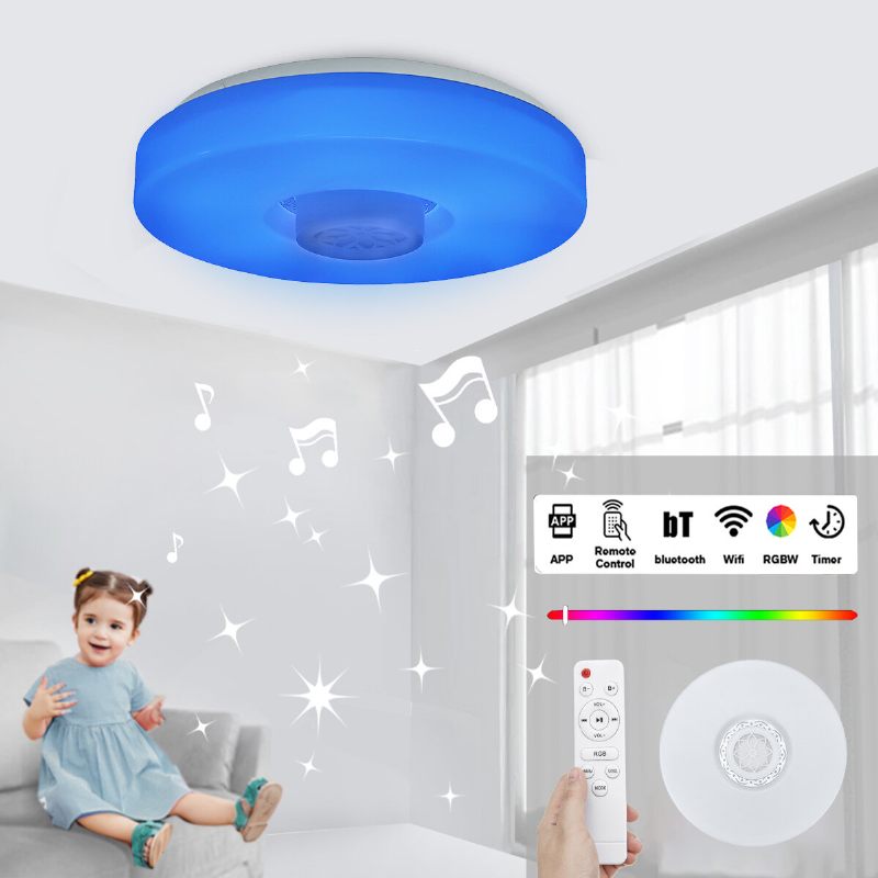 Bluetooth Led Stropno Svjetlo Rgb 3d Surround Zvuk Glazbena Svjetiljka S Prigušivanjem App Daljinski Upravljač