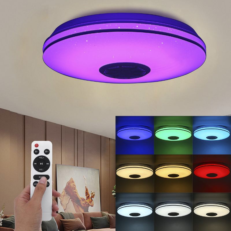 Bluetooth Wifi Led Stropna Rasvjeta Rgb Glazbeni Zvučnik Prigušiva Lampa App Daljinski