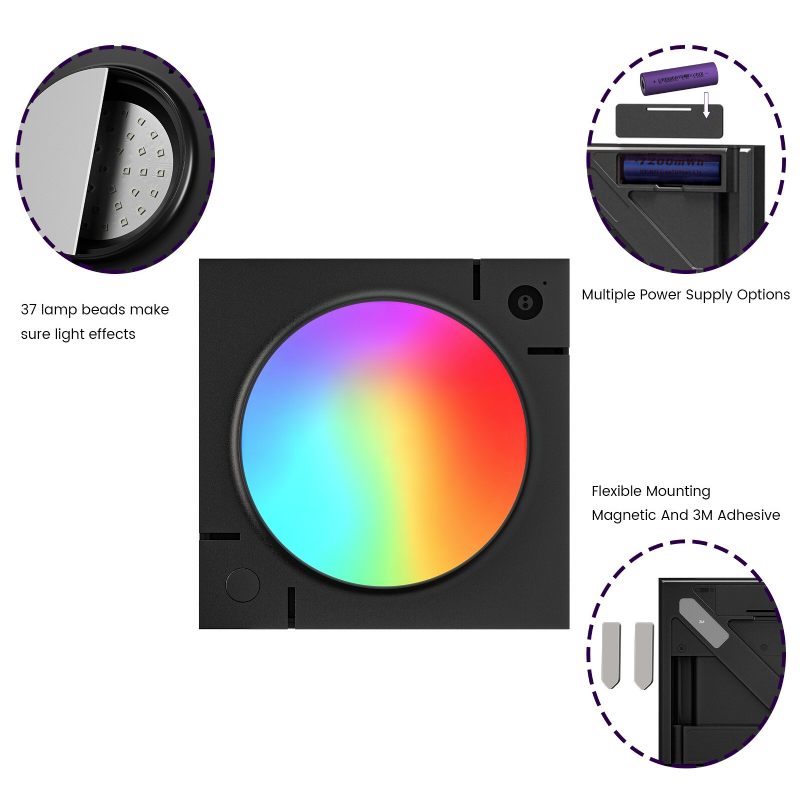 Cololight Mix Ls168 Pametni Led Rasvjetni Paneli Rgb Quantum Lights Kontrola Aplikacije Radi S Alexa Google Assistantom