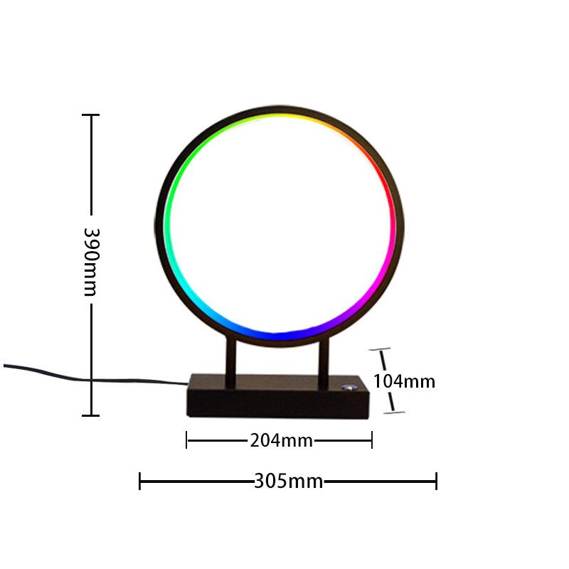 Kreativna Rgb Led Stolna Svjetiljka Smart Bedsidelight Inteligentna Rasvjeta Spavaća Soba Radna Atmosfersko Osvjetljenje Dnevne Sobe