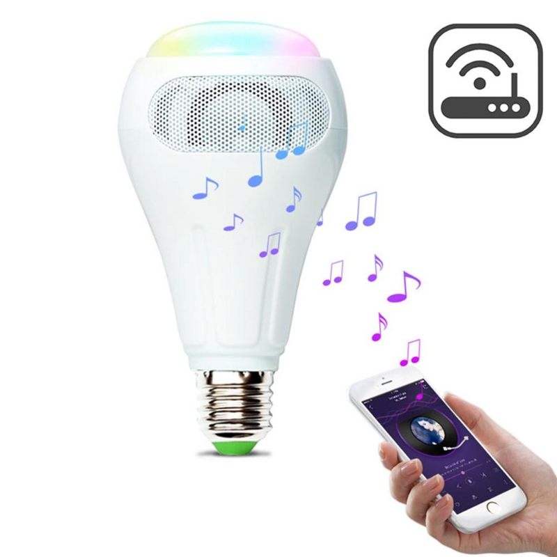 E27 12w Rgb+w+ww Smart Wifi App Control Led Žarulja Zvučnik Radi S Alexa Ac110-240v