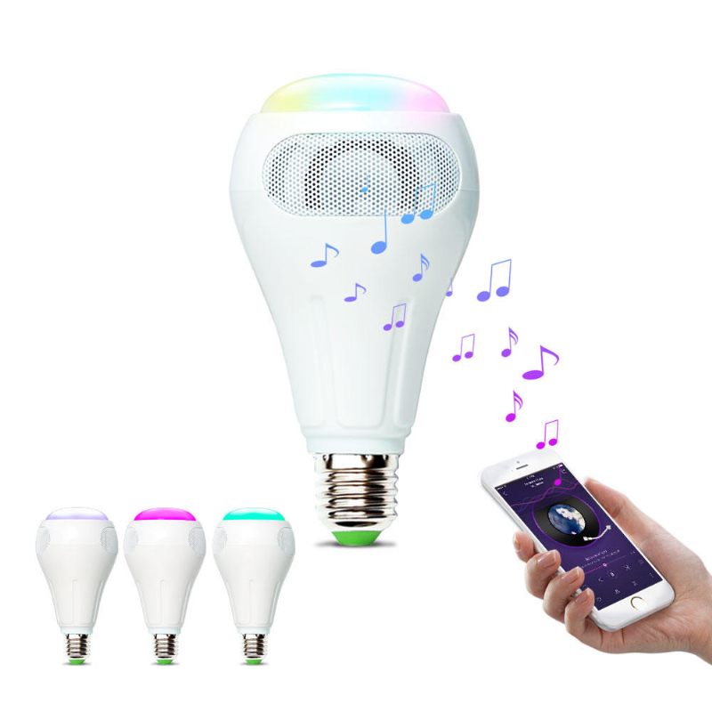 E27 12w Rgb+w+ww Smart Wifi App Control Led Žarulja Zvučnik Radi S Alexa Ac110-240v