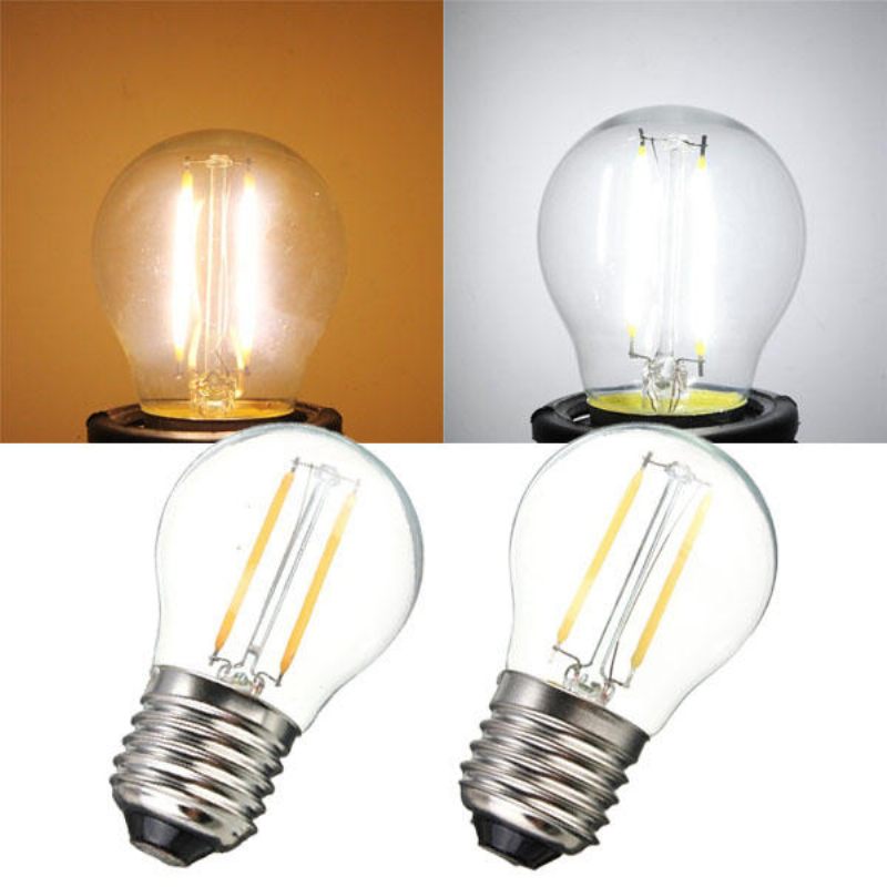 E27 2w Bijela/toplo Bijela Cob Led Filament Retro Edison Žarulje 85-265v