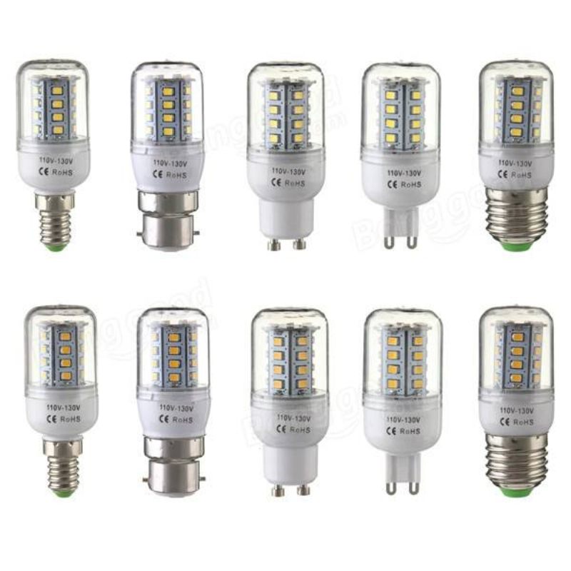 E27/e14/g9/gu10/b22 3.3 W 30 Smd 2835 Led Kukuruzna Žarulja Toplo Bijela/bijela 110 V