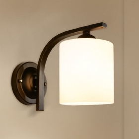 E27 Retro Zidna Svjetiljka Za Spavaću Sobu Od Kovanog Željeza U Američkom Stilu S Kabelom Za Napajanje Bez Žarulje