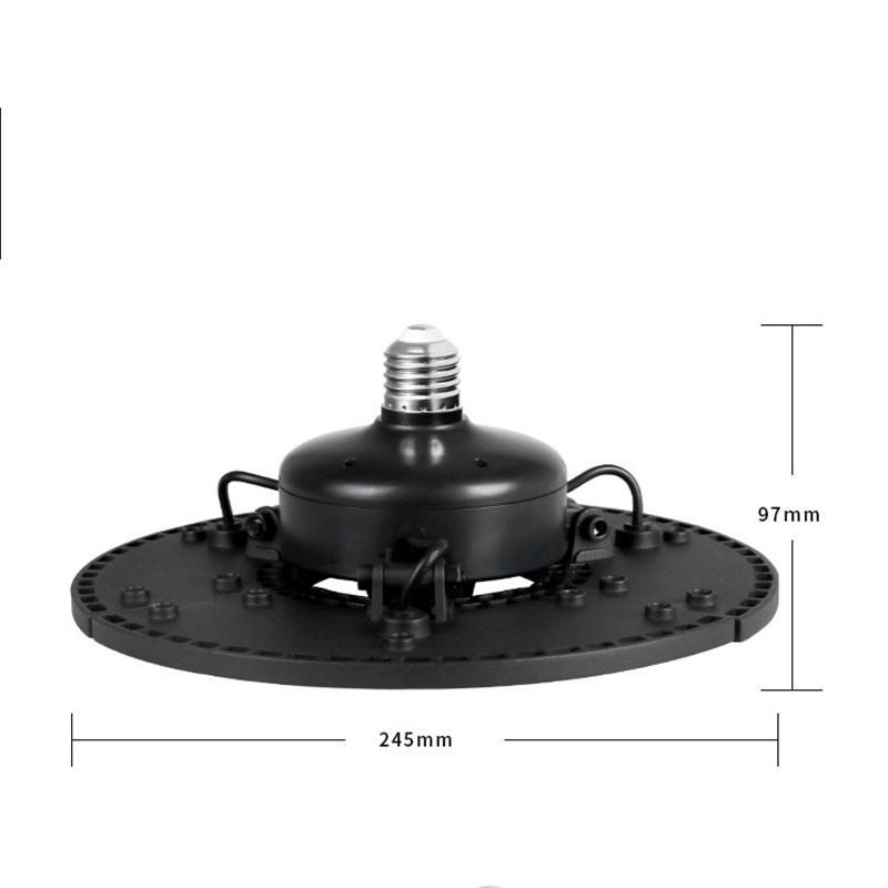 E27 Svjetlosni Senzor Led Žarulja Ufo Deformabilna Sklopiva Garažna Svjetiljka Toplo Bijela Unutarnja Vanjska Rasvjeta Ac220v