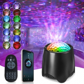 Elfeland Usb Rgb Led Galaxy Projektor Svjetlo Zvjezdano Nebo Ocean Music Noćno S Daljinskim Upravljačem