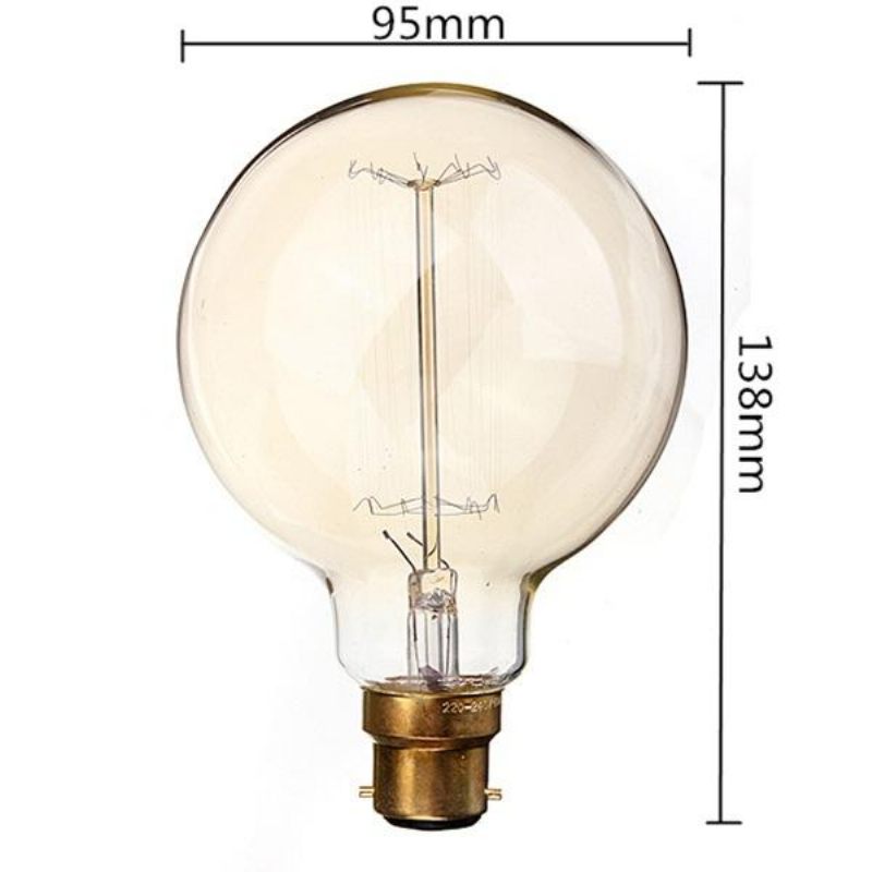 G95 B22 60w 110/220v 138mm X 95mm Žarulje Sa Žarnom Niti Retro Edison Žarulja