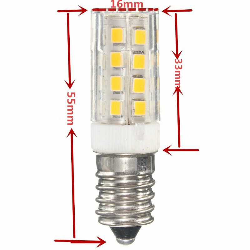 Kingso E14 5w Led Žarulja 2835 35smd 430lm Bez Mogućnosti Prigušivanja Topla Bijela Čisto Kukuruzna Svjetiljka 360 Stupnjeva Kut Snopa 240v Ac