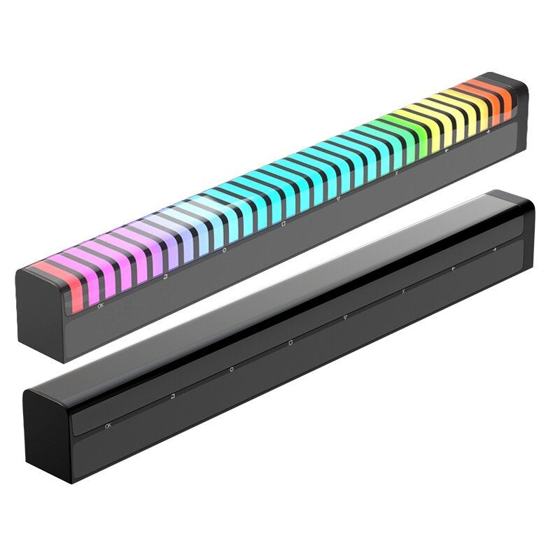 Kontrola Zvuka 3d Zaslon Pickup Rhythm Light Rgb Glazba Ambijentalna Led Noćna Rasvjeta Bar App Control Atmosfera Automobila Šarena Cijevna Lampa