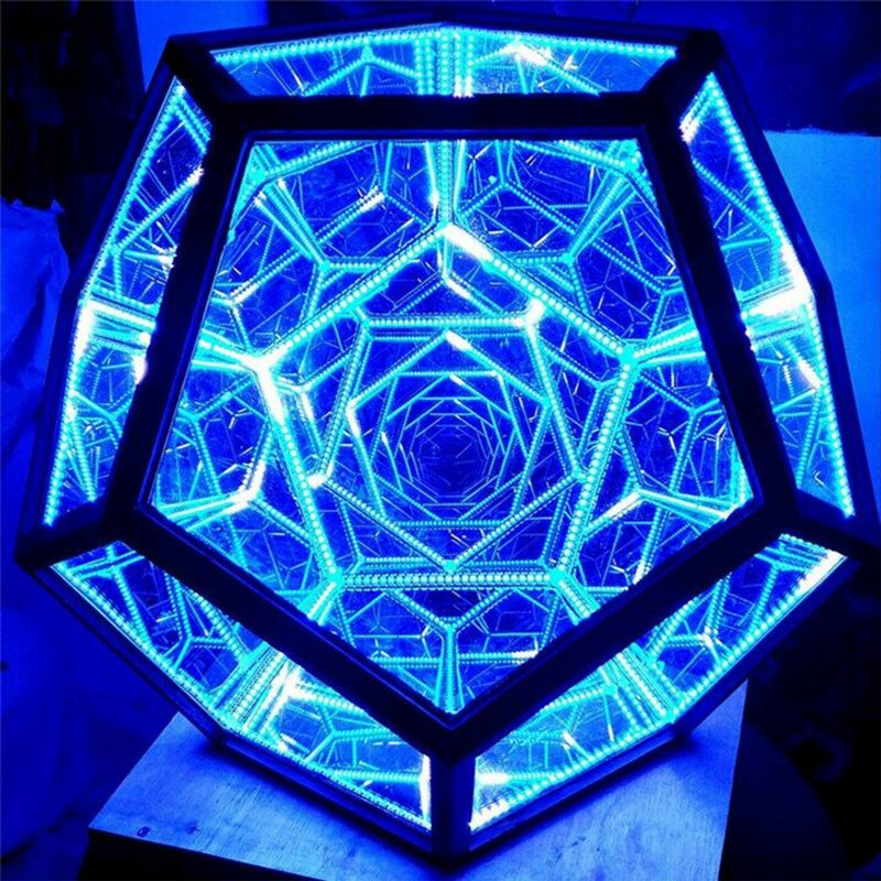 Led Noćno Svjetlo Infinite Dodecahedron Color Art Light Decor Novost Božićni Dar Cool Technology Decoration Home