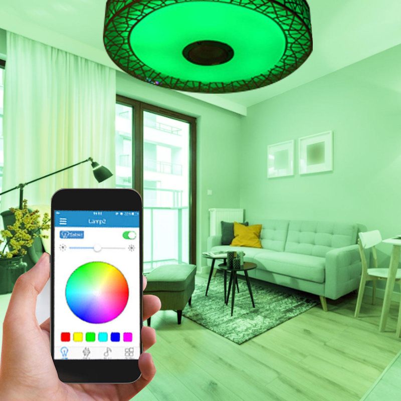 Led Rgb Stropna Svjetiljka Bluetooth Zvučna App Daljinski Upravljač 100-240v