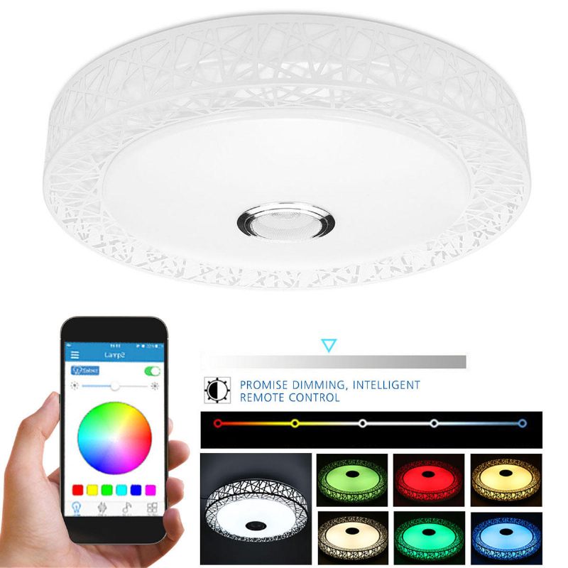 Led Rgb Stropna Svjetiljka Bluetooth Zvučna App Daljinski Upravljač 100-240v