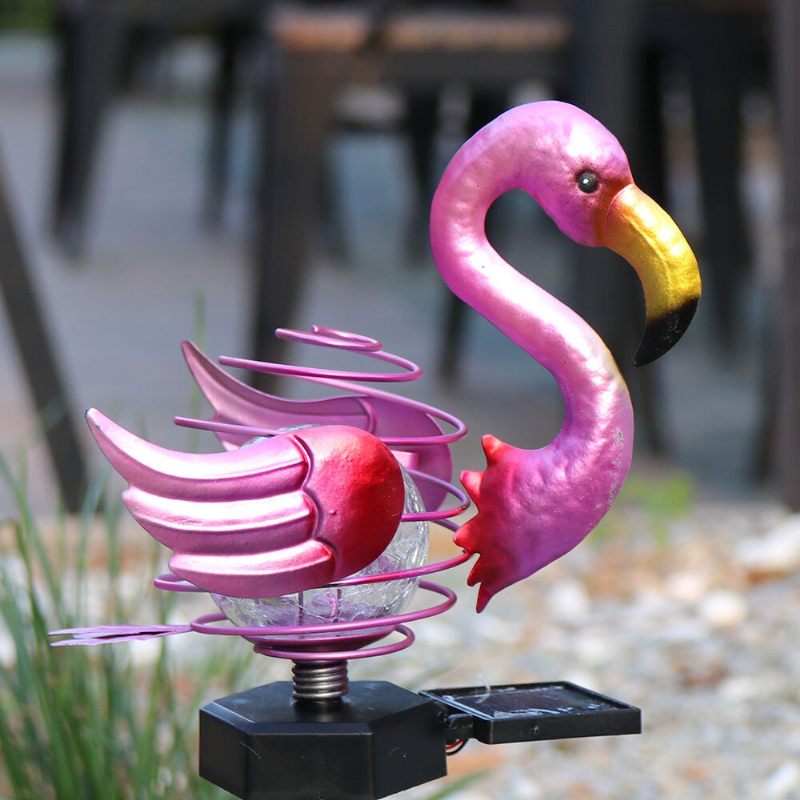 Led Svjetiljka Za Travnjak Na Solarni Pogon Flamingo Ptica Proljetna Štapna Vanjski Vrtni Ukras Dvorišta