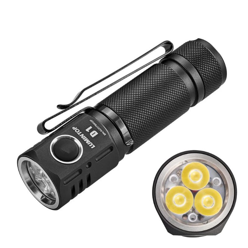 Lumintop D1 Triple Led 2000lm 180m Tir Leća Dugog Dometa Edc Svjetiljka Vodootporna 18650 Kompaktna Mini Porcket Light