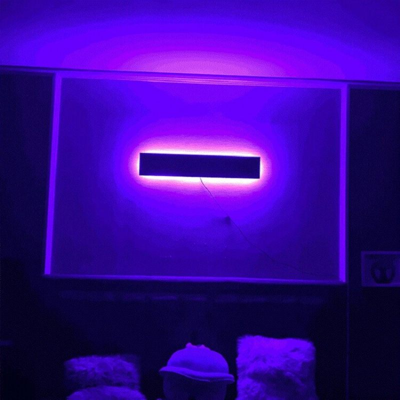 Moderna Minimalistička Rgb Led Simfonijska Zidna Svjetiljka Spavaća Soba Dnevni Boravak Atmosferska Uz Krevet S Daljinskim Upravljačem