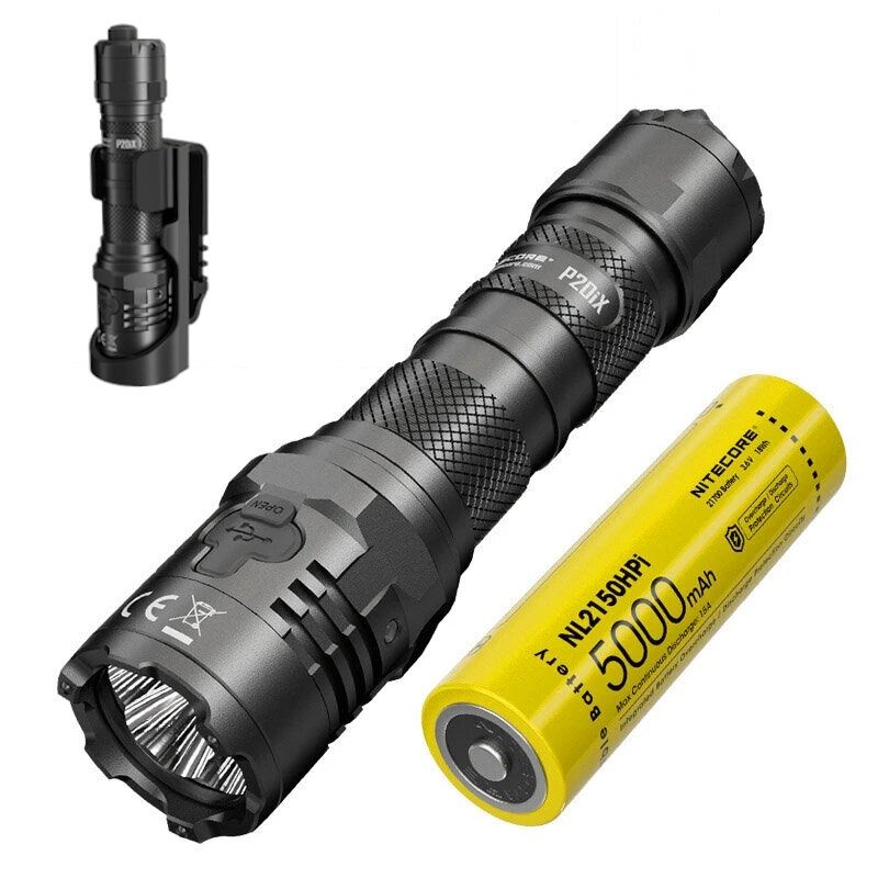 Nitecore P20ix 4000 Lumena Usb-c Punjiva Svjetiljka S 21700 Baterijom Visokog Profesionalna Taktička S Nth20 Molle Futrolom