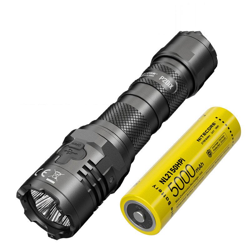 Nitecore P20ix 4000 Lumena Usb-c Punjiva Svjetiljka S 21700 Baterijom Visokog Profesionalna Taktička S Nth20 Molle Futrolom