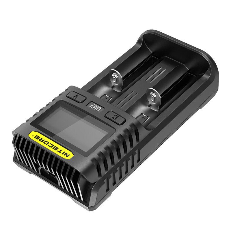 Nitecore Um2 Lcd Zaslon 5v/2a Punjač Litijskih Baterija Usb Qc Pametni Brzi Za Aa Aaa 18650 21700 26650