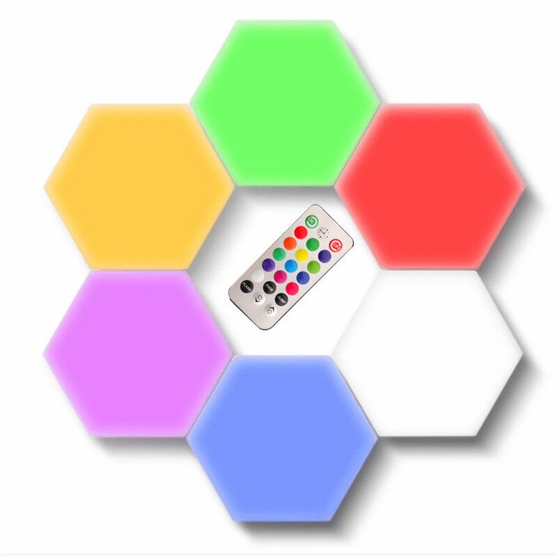 Rgb Led Quantum Lamp Hexagon Light Senzor Na Dodir Rgbw Led Honeycomb Šareno Noćno Svjetlo Usb S Daljinskim Upravljačem