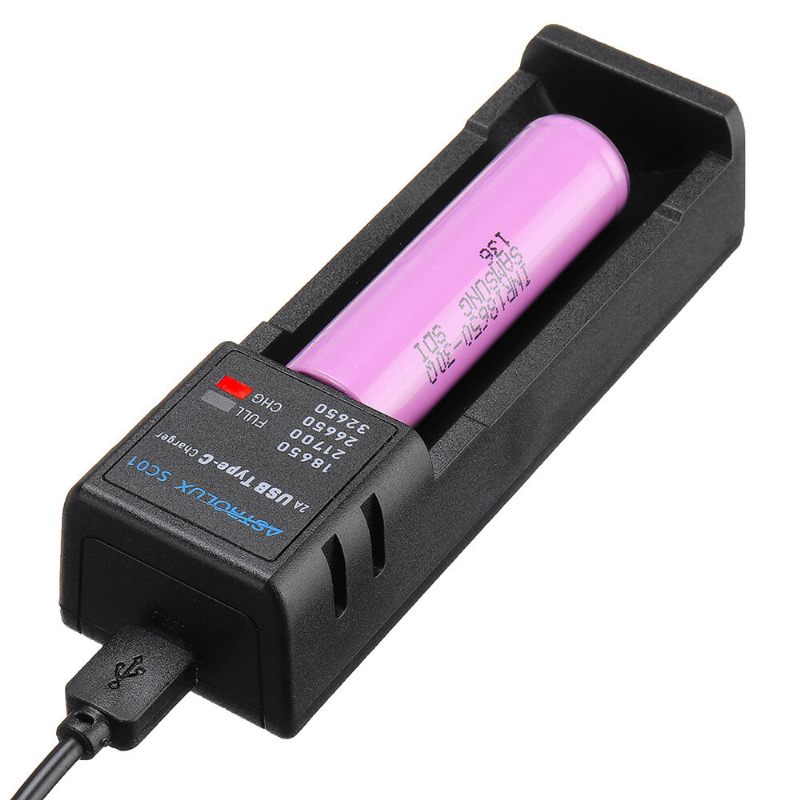 Sc01 Type-c 2a Quick Charge Usb Punjač Baterija Li-ion/imr/inr/icr Za 18650 20700 21700 26650 Ćeliju