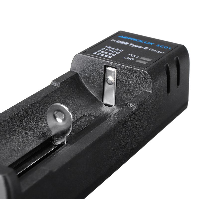 Sc01 Type-c 2a Quick Charge Usb Punjač Baterija Li-ion/imr/inr/icr Za 18650 20700 21700 26650 Ćeliju