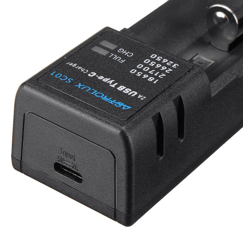 Sc01 Type-c 2a Quick Charge Usb Punjač Baterija Li-ion/imr/inr/icr Za 18650 20700 21700 26650 Ćeliju