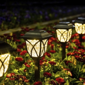 Set Solarnih Led Svjetiljki Za Stazu Od 6 Komada Za Vanjsko Dvorište Vrtna Šetnička Svjetiljka Za Pejzaž