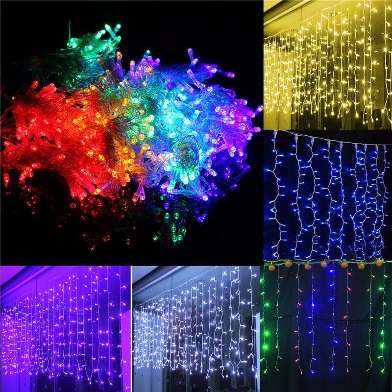 Solmore 6x3m 600led Usb Led Zavjesa Fairy String Lights Viseća Pozadina Zidna Svjetiljka Svjetla Za Vjenčanje Božićna Zabava