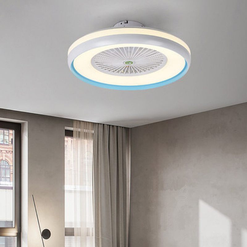 Stropni Ventilator S Osvjetljenjem Led Svjetlo 3 Boje Podesiva Temperatura Vjetra Daljinski Upravljač Bez Baterije Moderno Led Stropno Za Spavaću Sobu Dnevni Boravak Blagovaonica