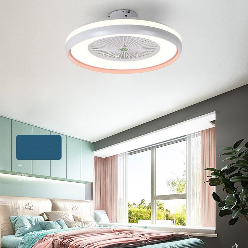 Stropni Ventilator S Osvjetljenjem Led Svjetlo 3 Boje Podesiva Temperatura Vjetra Daljinski Upravljač Bez Baterije Moderno Led Stropno Za Spavaću Sobu Dnevni Boravak Blagovaonica