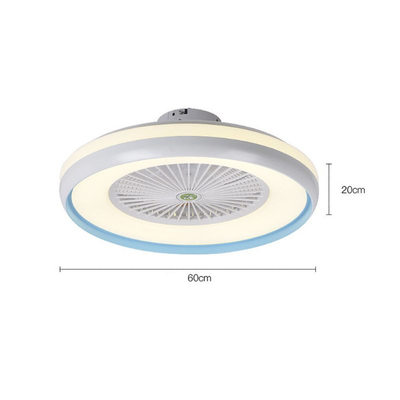 Stropni Ventilator S Osvjetljenjem Led Svjetlo 3 Boje Podesiva Temperatura Vjetra Daljinski Upravljač Bez Baterije Moderno Led Stropno Za Spavaću Sobu Dnevni Boravak Blagovaonica