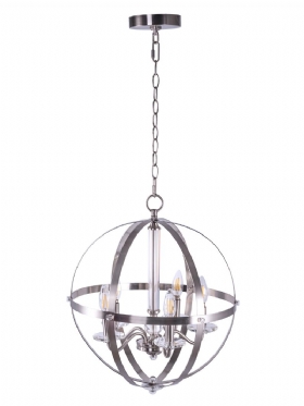 Usa Direct 5-light Candle Style Globe Luster Industrial Rustic Indoor Visilica Bez Žarulja