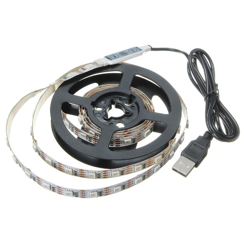 Usb Dc5v Smd5050 Rgb Led Bijela Traka Za Tv Pozadinsko Svjetlo S Daljinskim Upravljačem Nije Vodootporan