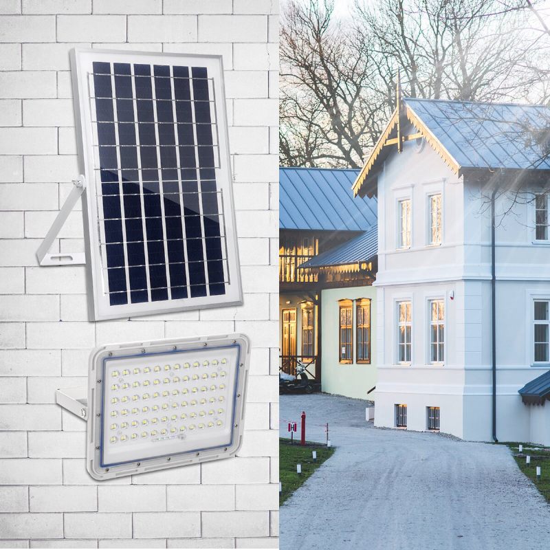 Vanjska 80/144/240led Solarna Reflektorska Svjetiljka Vodootporna Vrtna Ulična Zidna + Daljinski Upravljač