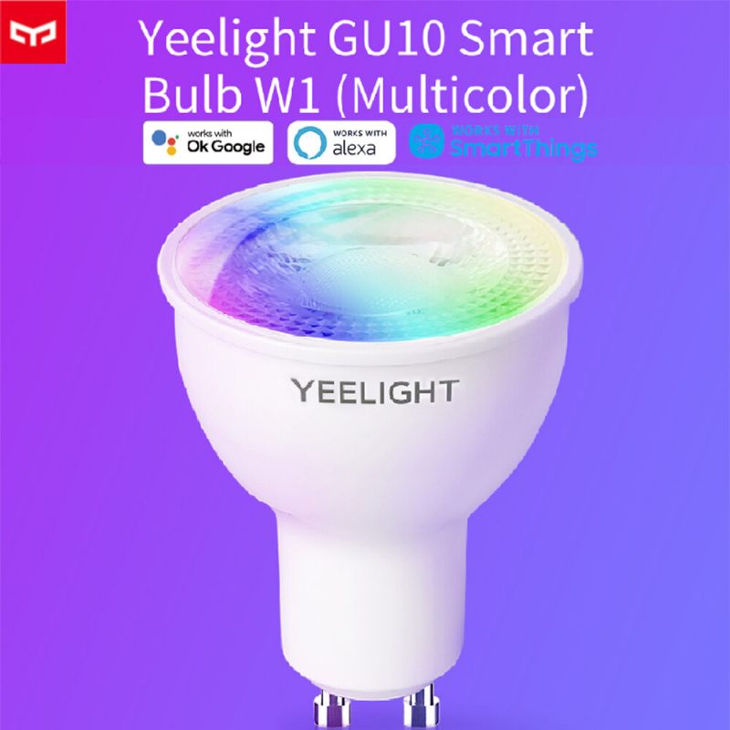 Yeelight Yldp004-a Gu10 Šarena Pametna Led Žarulja W1 Igra Glazba Sinkronizacija Aplikacija Glasovna Kontrola Rad Google Assistant Alexa