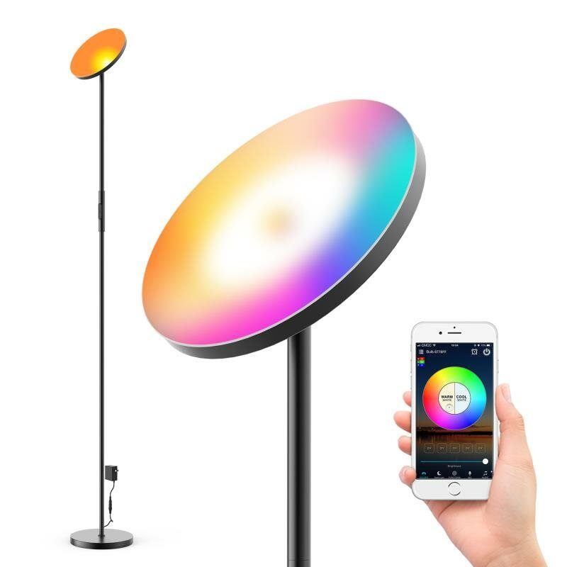 Zengge Ac100-240v 24w Smart Wifi Rgb+cct 2000lm Podna Svjetiljka Aplikacija Za Prigušivanje Glasovno Upravljanje Radi S Google Home Alexa