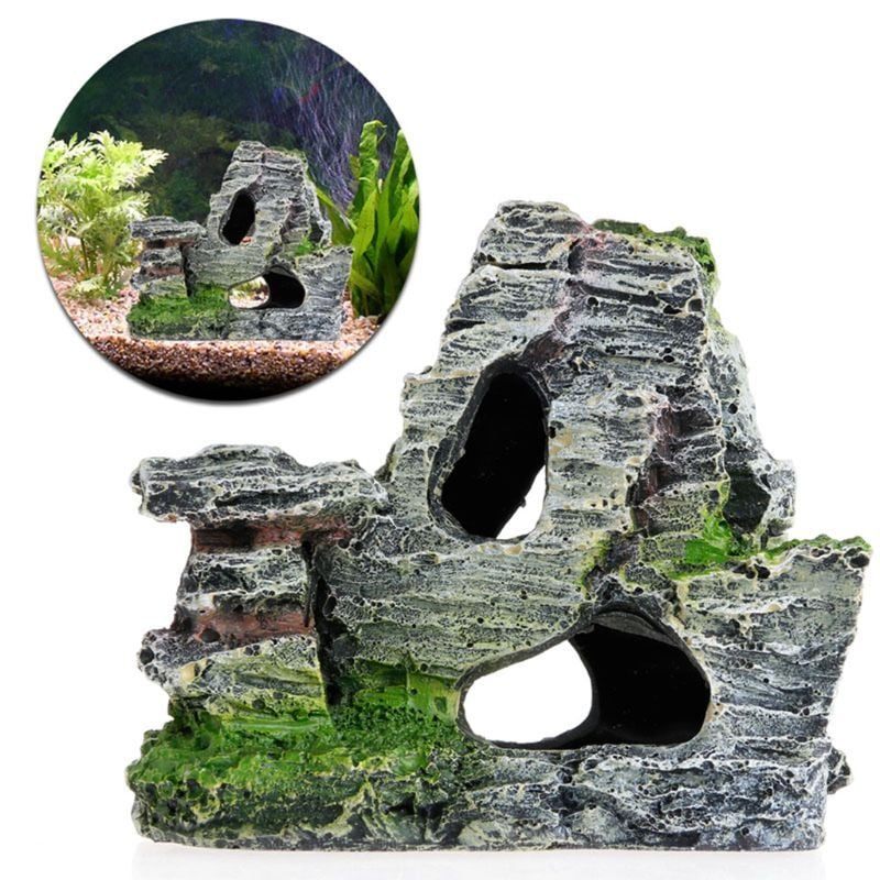 Akvarij Rockery Mountain View Rock Fish Tank Decoration