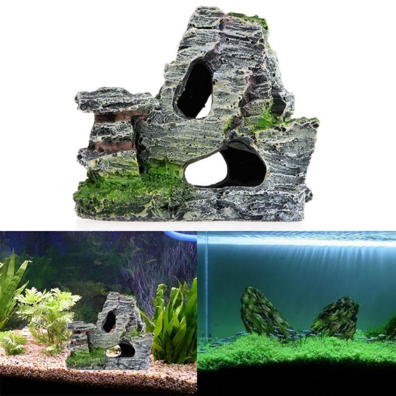 Akvarij Rockery Mountain View Rock Fish Tank Decoration