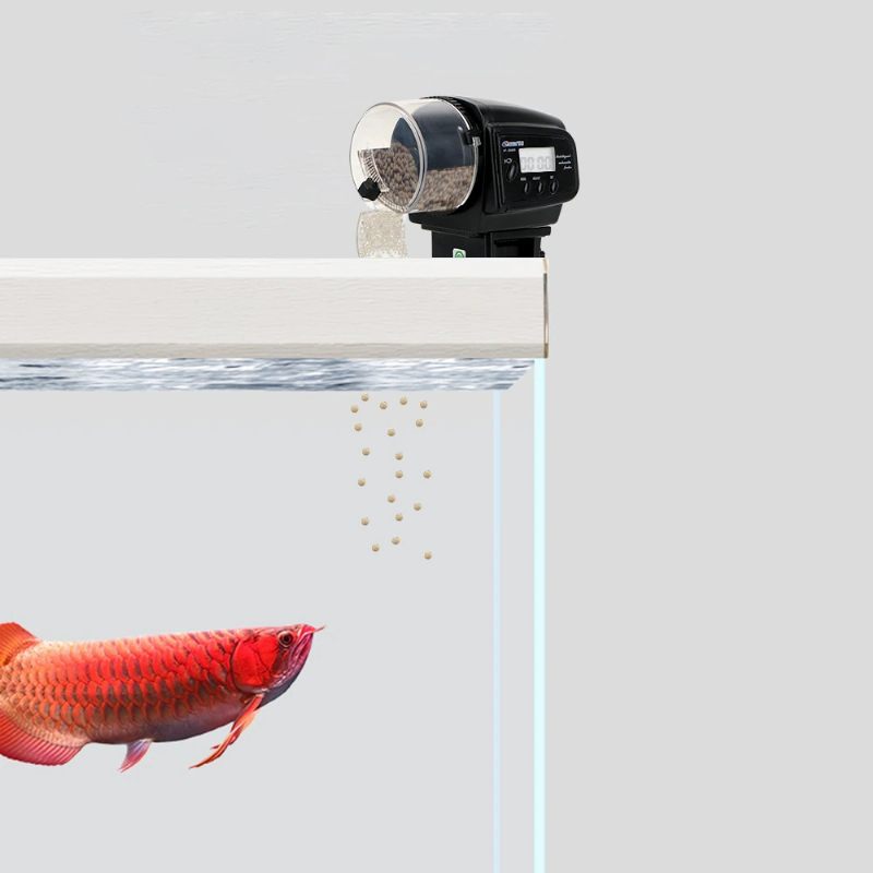 Automatska Hranilica Za Ribe S Lcd Zaslonom I Dozatorom Za Hranjenje