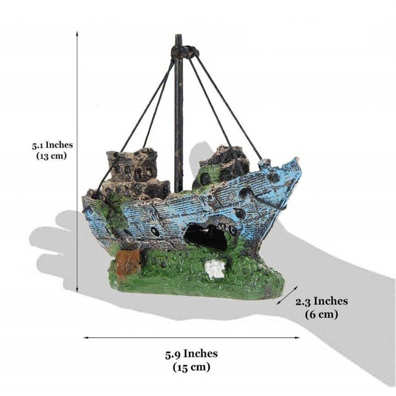 Uređenje Akvarija Fish Tank Olupina Gusarskog Broda